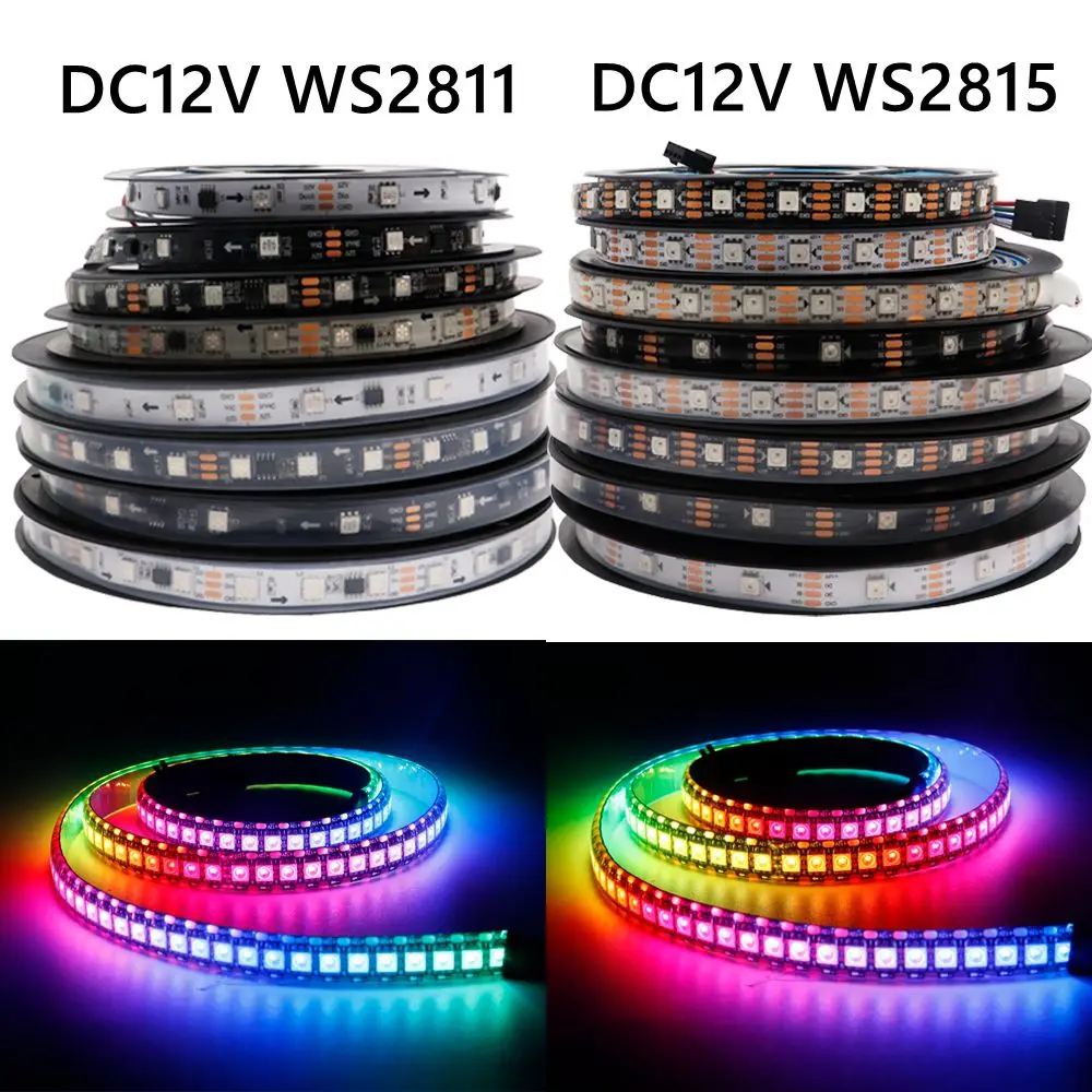 RGB-Лента светодиодная DC12VWS2811 WS2815(WS2812B/WS2813 обновленная)