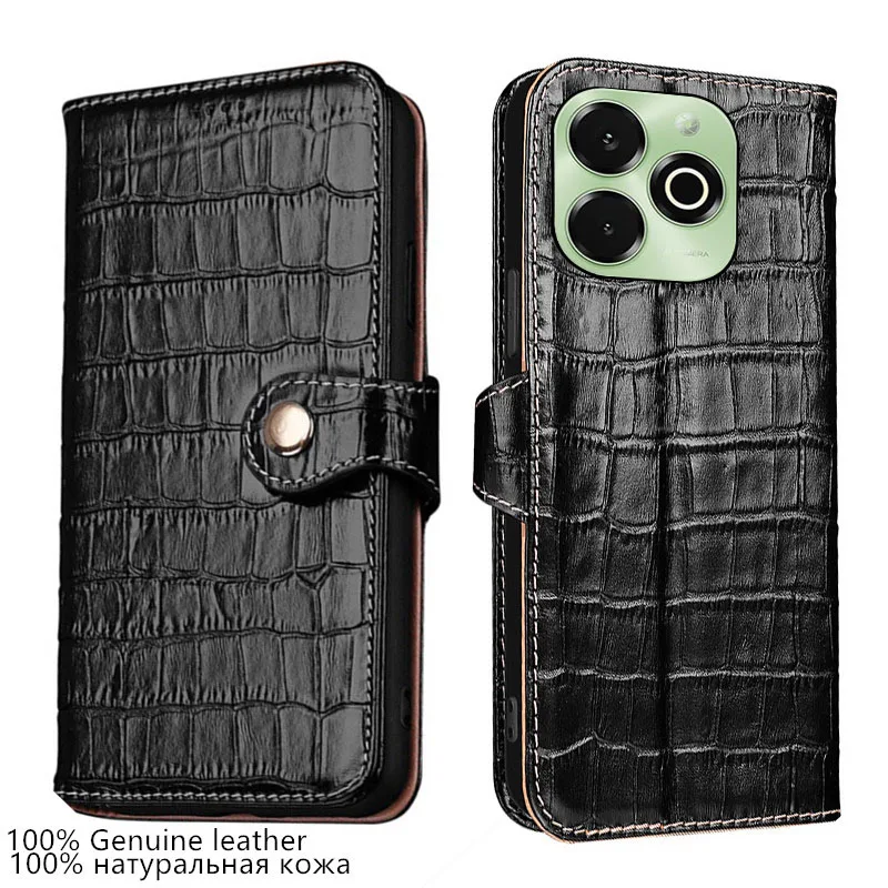 

Genuine Leather Crocodile Texture card Slot Wallet Cover For Umidigi G9x G9A G9C G9T G9 G6 5G G5A G5 Flip shockproof phone Case