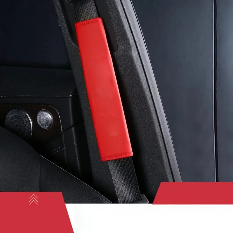 1pcs Extended Leather Seat Belt Cover Car Comfort Shoulder Protector Safety Decorative Protective Cover Car Interior Accessories