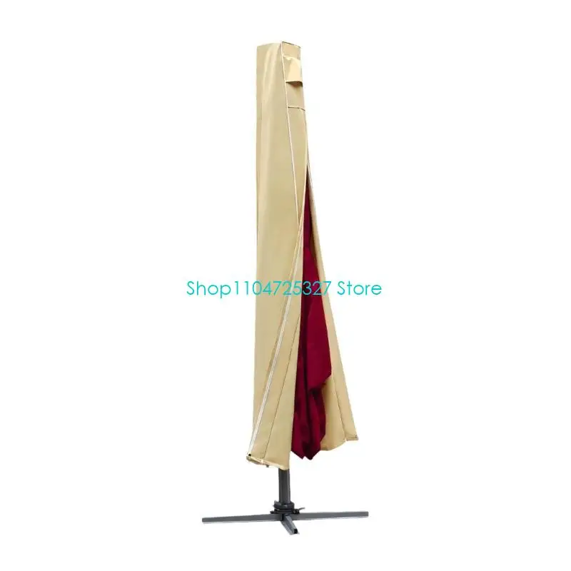 D8KF Outdoor Patio Shade Storage Cover, Coated 600D Fabric Construction for Reducing Contact with Rain, Sunlight, and Dust
