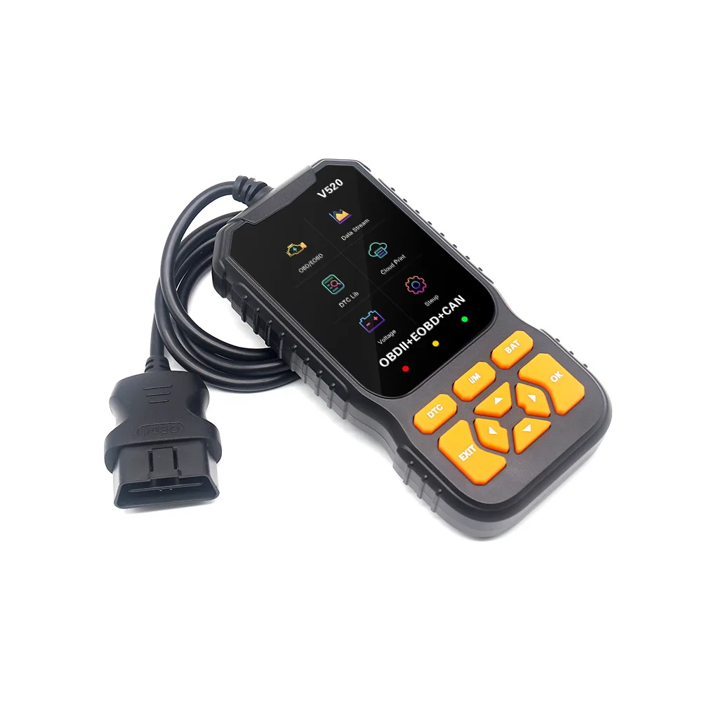 

Handheld multi-functional car diagnostic instrument code reader V520 color screen