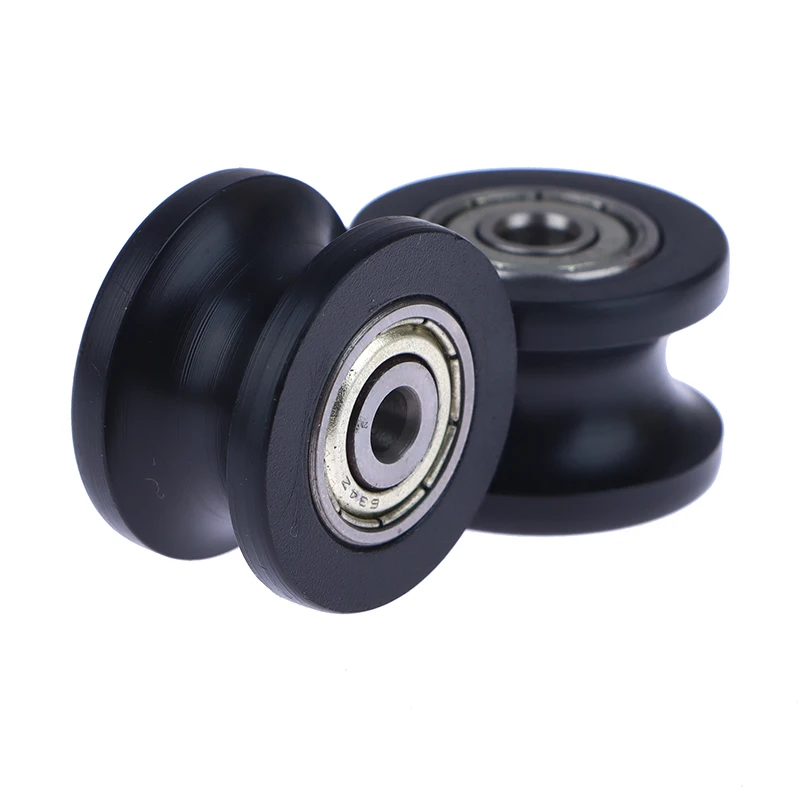 1Pcs Metal Grooved Pulley Mechanical Pulley H Groove Pulley Rolling Wheel For Driving Mechanical Accessories 2 sizes