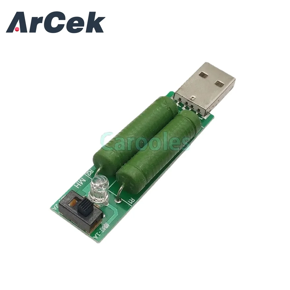 USB Load Resistance Power Resistors Mobile Power Aging Resistors Board Module 2A1A USB Port Digital Current Voltage Meter Tester