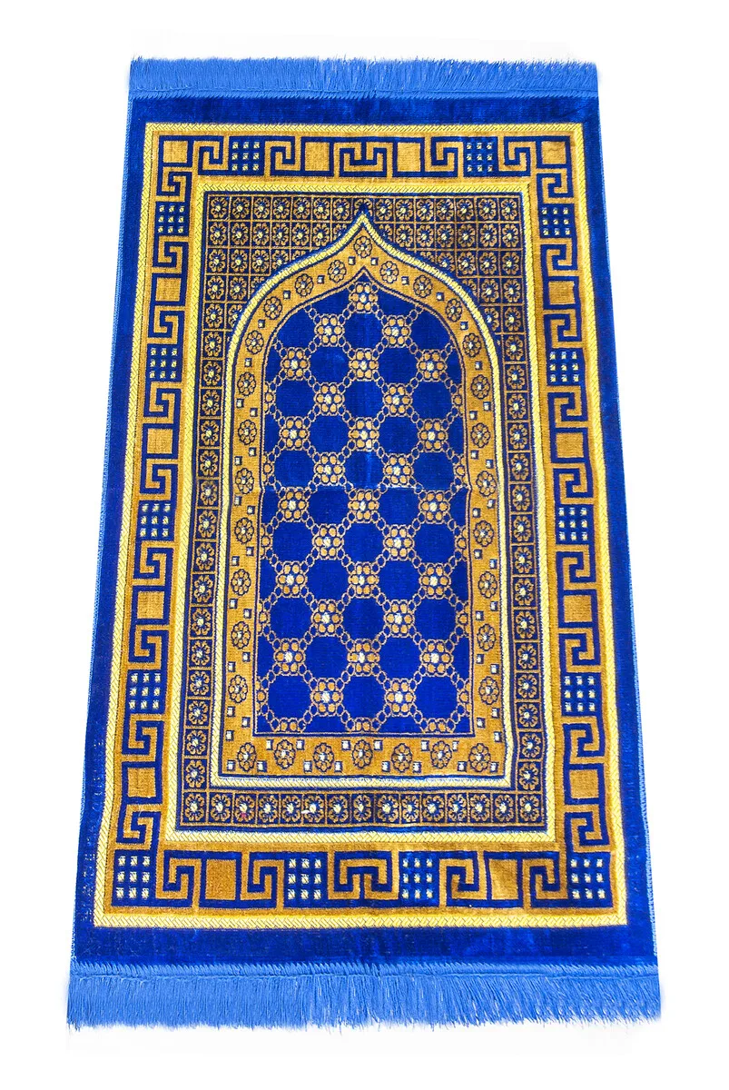 Velvet Sipinger Prayer RUG NAVİVER BRIVE Muslim Islam Sheet Prayer Mat Holy Quraan Islamic Mats