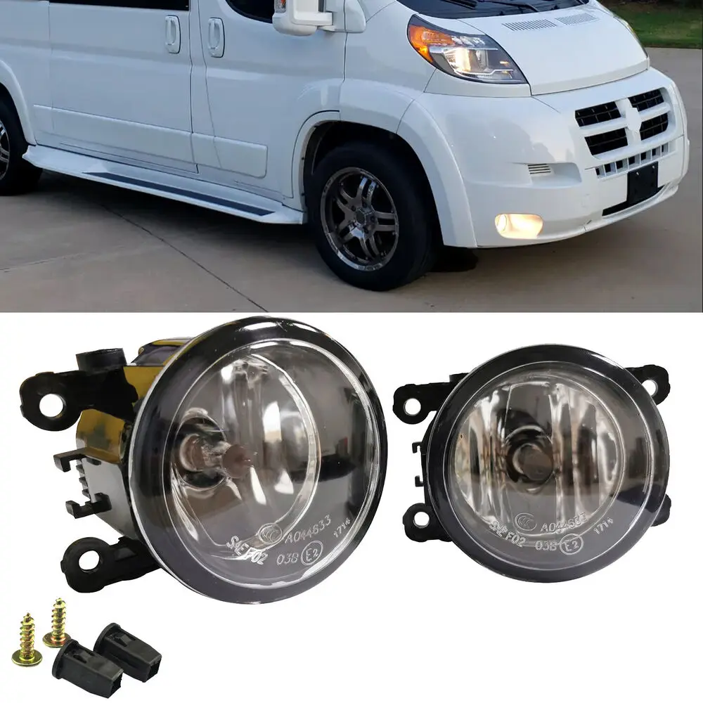 Pair For PEUGEOT BOXER 2006-2018 Front Bumper Fog Light Driving Lamps