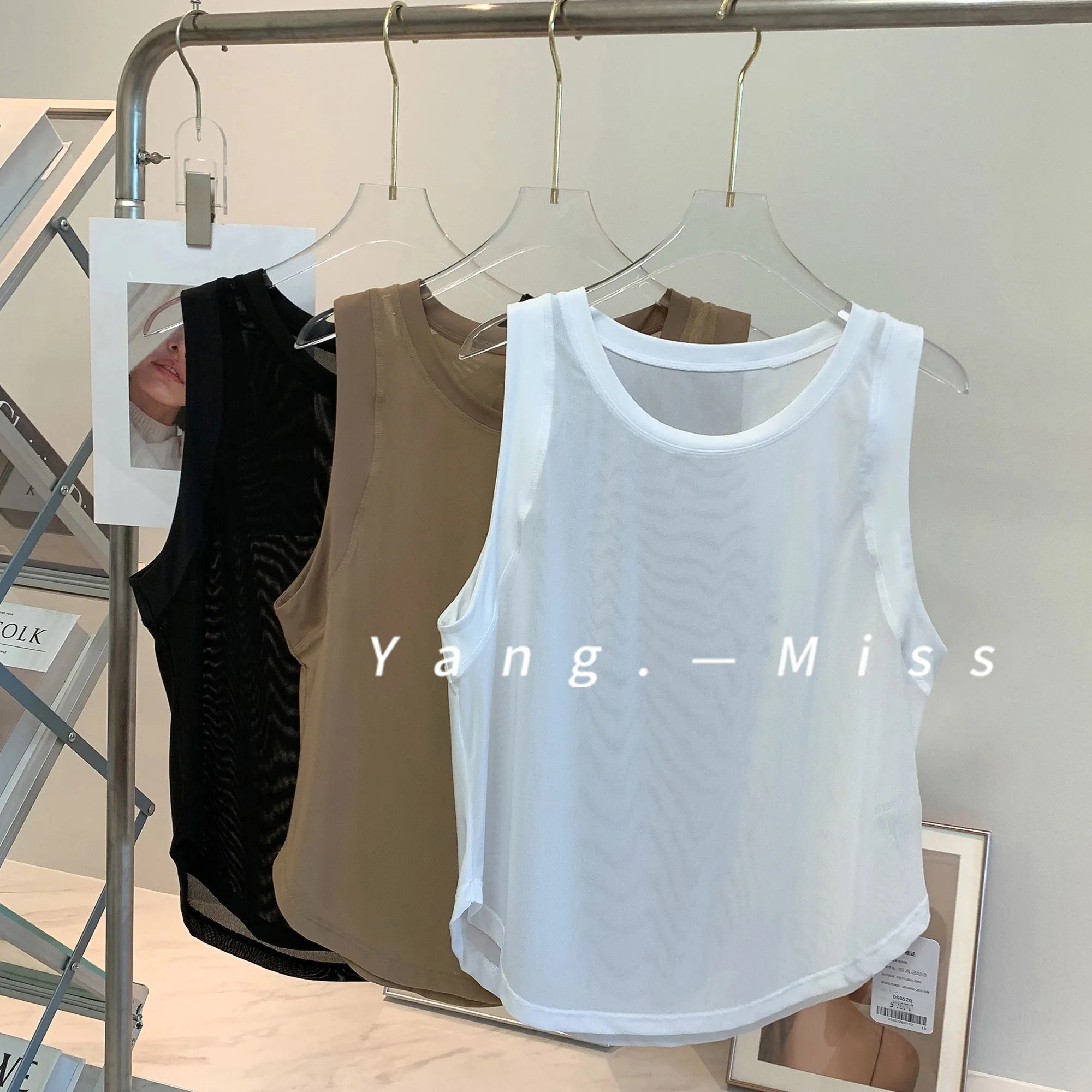 

Ультратонкий спортивный топ для йоги Me Panel, свободный крой, тонкий, дышащий, быстросохнущий, облегающий, для фитнеса, с круглым вырезом, новый дизайн