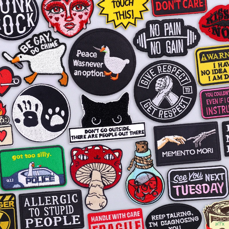 Fun Positive Message Iron On Patch for Work Backpack Denim Jacket Daily Motivation Humor Therapy Encouragement Embellishment