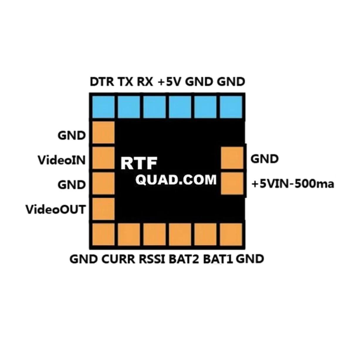 FPV Mini micro-osd Mini OSD para SP Racing CC3D Naze32 F3 F4 controlador de vuelo