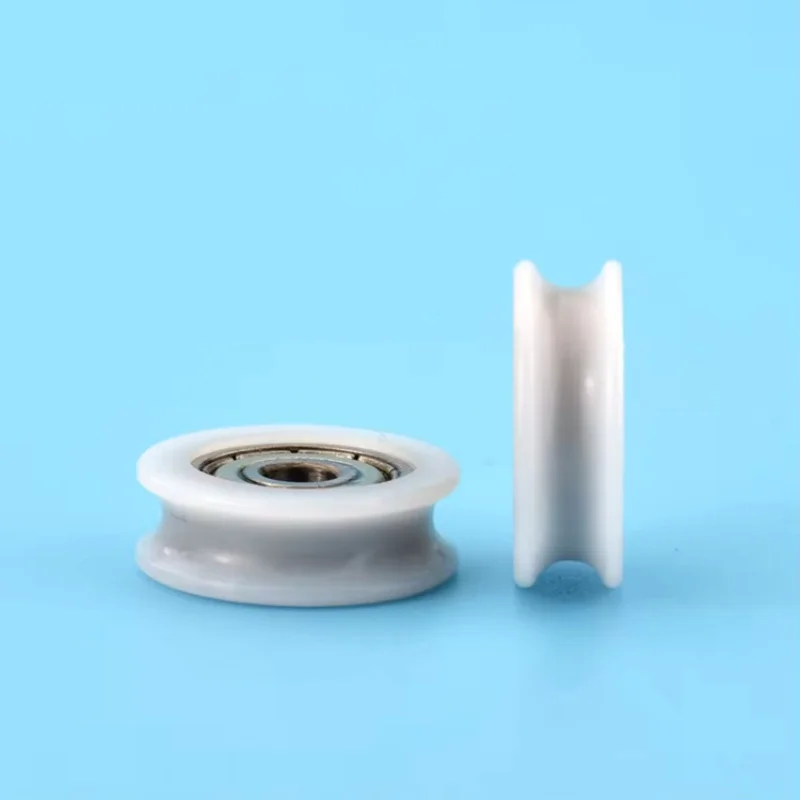 624 604 Bantalan Katrol Plastik Dibungkus Roda Bergulir Roda Plastik Dibungkus Roda Peilin Roda Panduan Roda U-alur