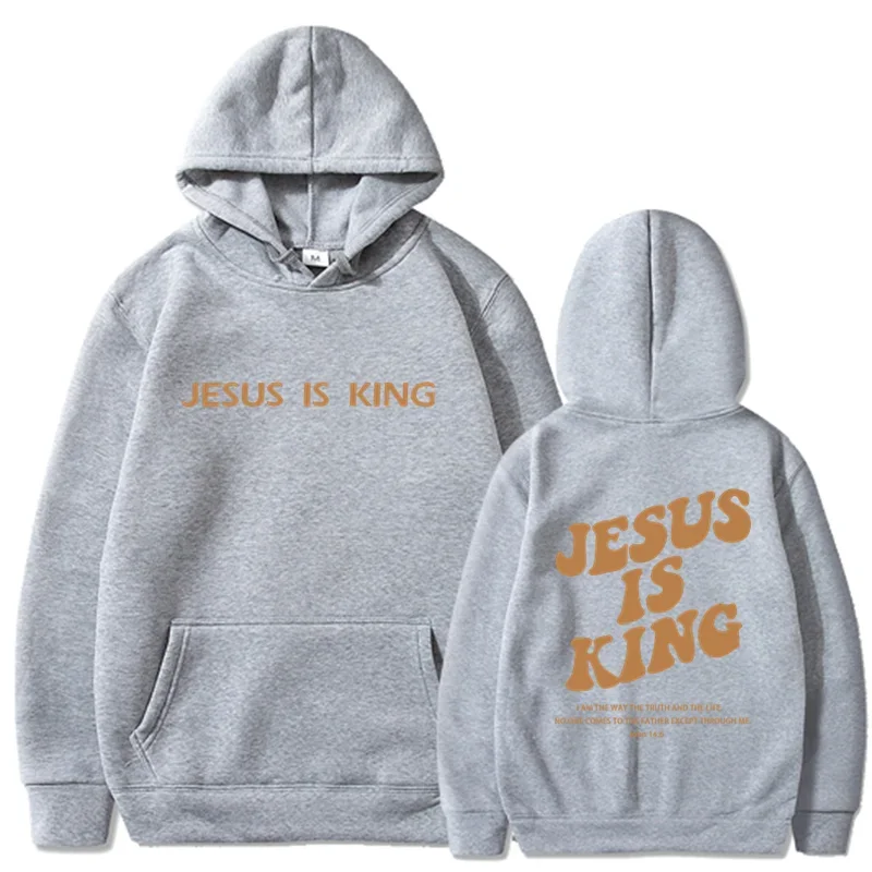 Jesus IS King Hoodie Sweatshirt Men\'s And Women\'s Harajuku Pullover Street Clothing High Quality Hot Selling Top 2024