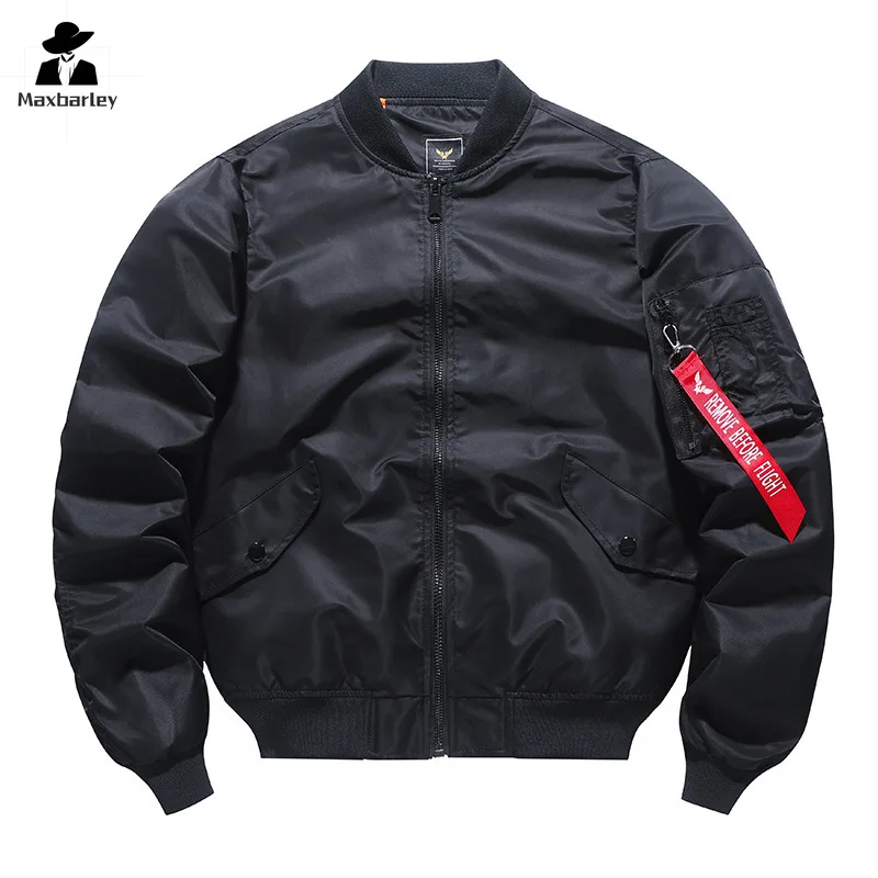 Kurtka Bomber MA1 męska wiosenna, Retro moda luźny strój baseballowy płaszcz Unisex Street Harajuku wielokolorowa kurtka Bomber