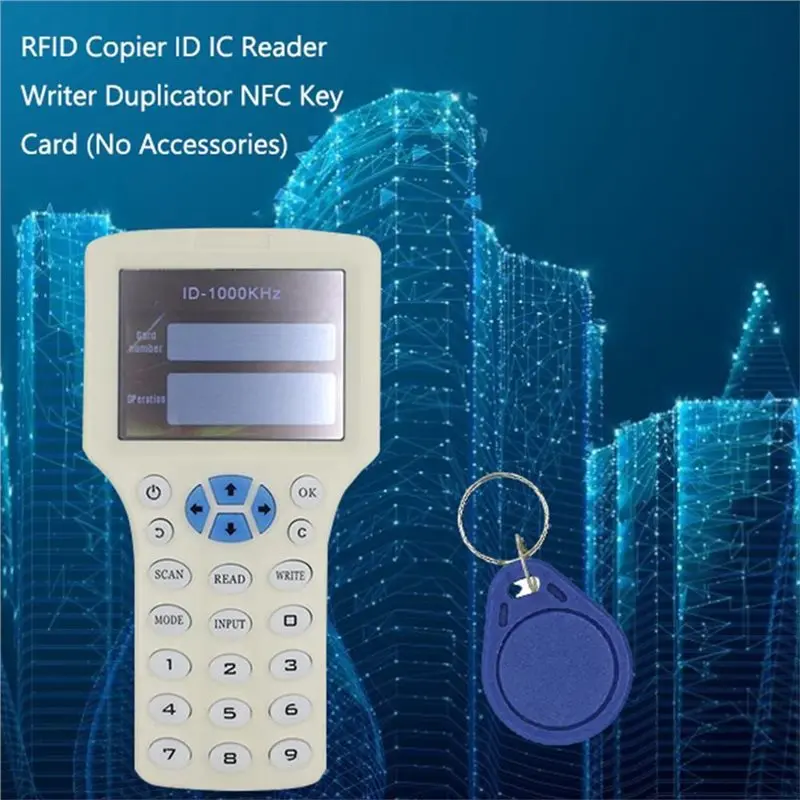 B67C RFID  IC ID Reader Writer 125Khz 13.56Mhz Smart Key Copier Card Duplicator Encryption Access Control Card Programmer