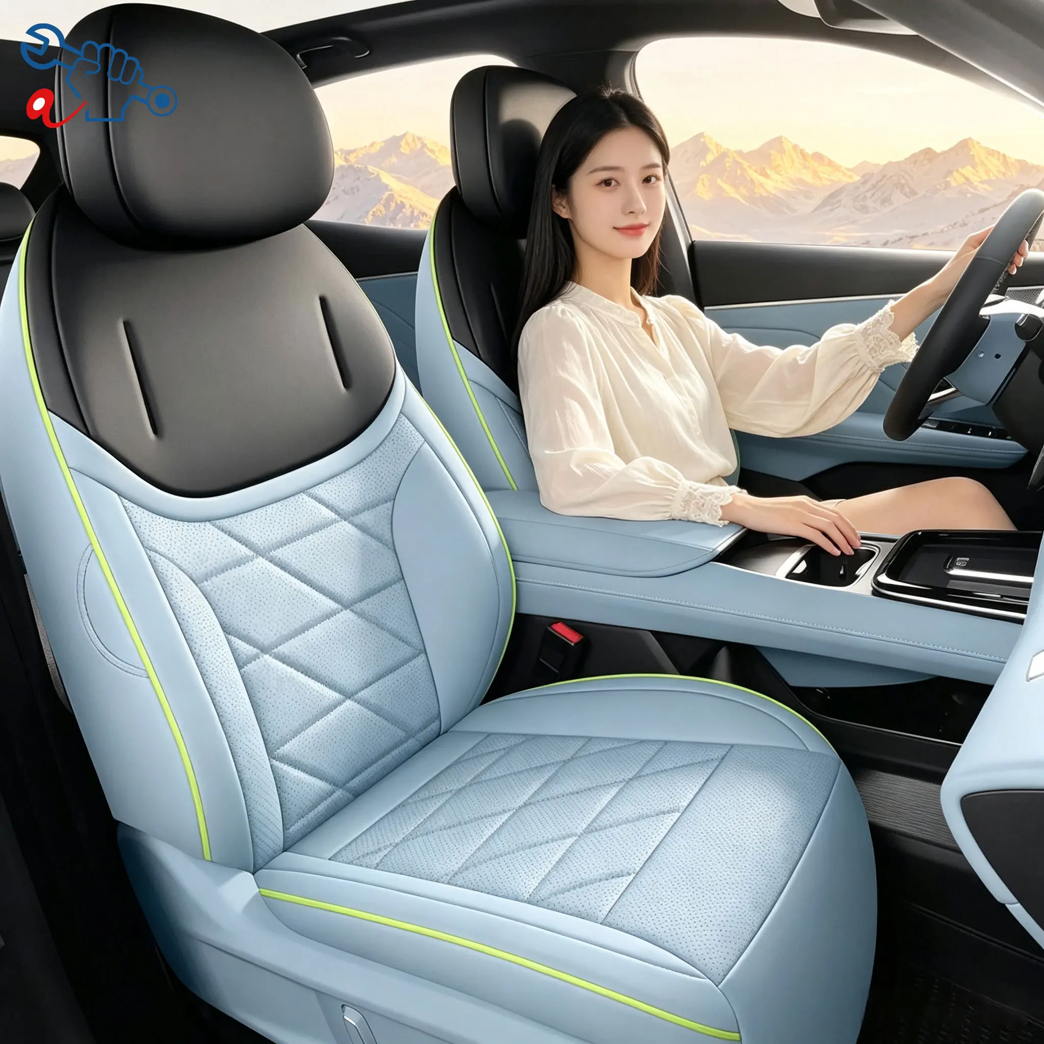 Left-Drive Car Seat Cover For Changan Deepal S05 2025-2026 Custom Fit Full Surround Seat Cushions All Weather Protective Covers