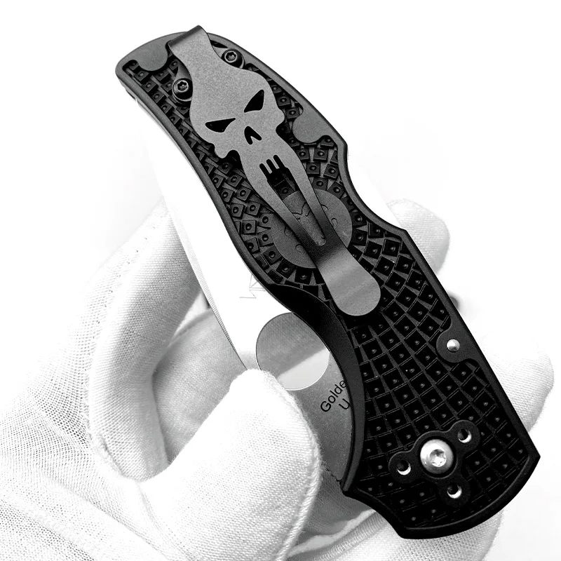 Titanium Alloy Back Clip Depth Portable Folding Knife Clip for Spyder C41 Native 5 Lightweight FRN