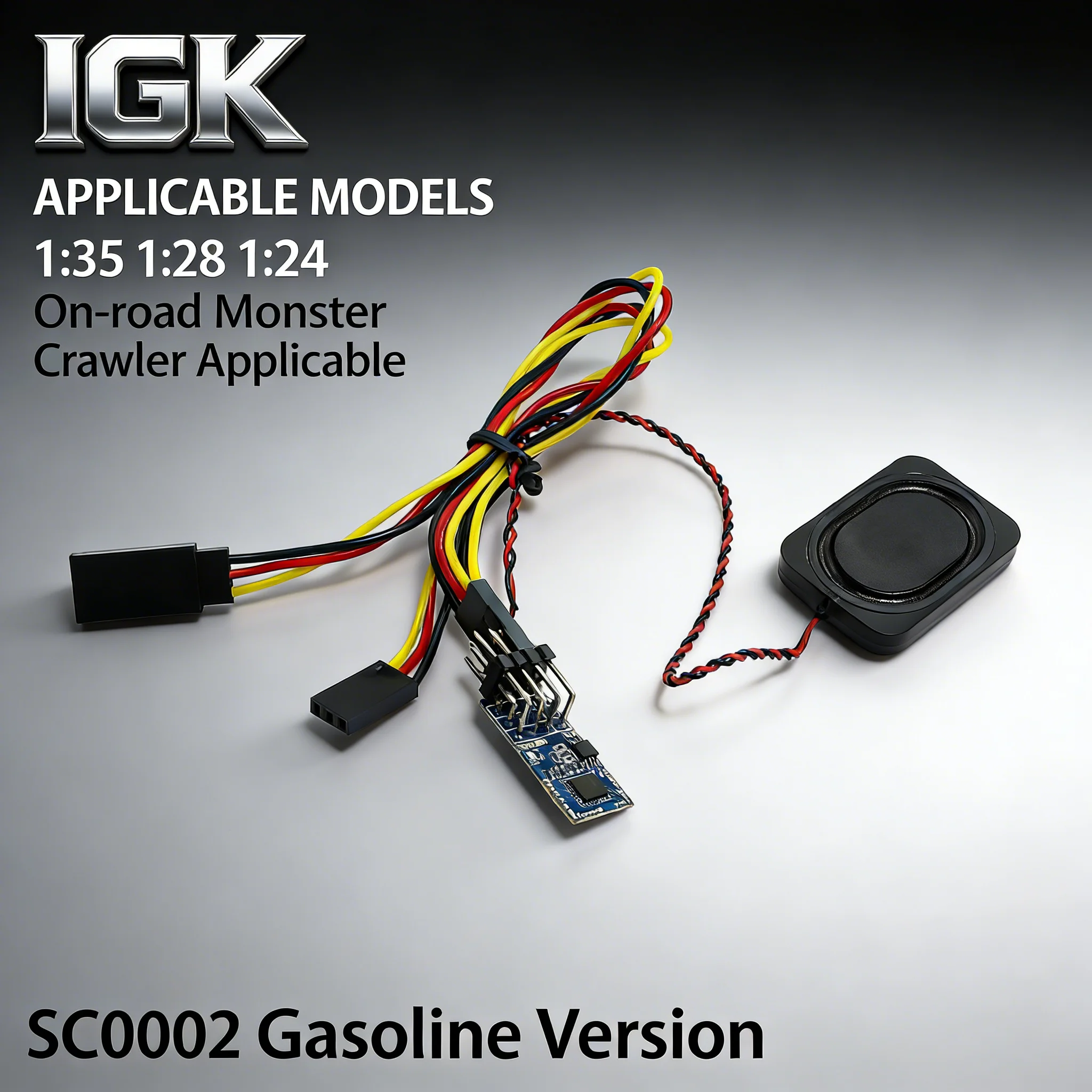 5V Mini RC Engine Sound Module for 1/18 1/24 1/28 1/35 RC Crawler Truck & On-Road Car (Gas/Diesel)