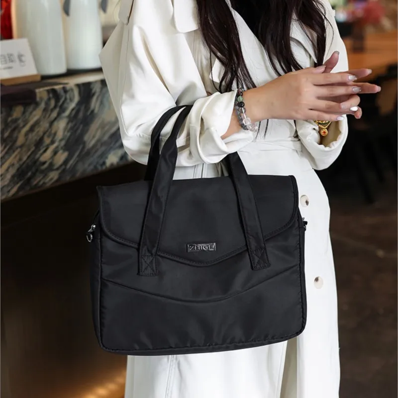 Ins однотонная легкая сумка для ноутбука портативная женская сумка 13,3 14 15,6 16 дюймов деловые водонепроницаемые портфели сумки-мессенджеры