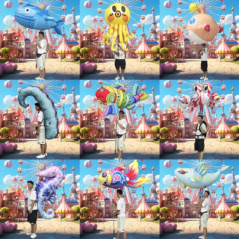Giant Inflatable Ocean Animal Air Blow octopus Carnival Parade Party Walking Halloween Christmas Performance Advertise Decoratio