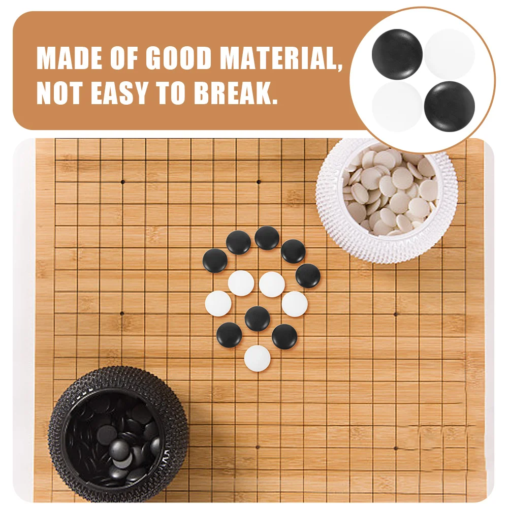 

200pcs Resin Craft Stones Smooth For Board Go Supplies Home Use Accessories Go Small Chess Pieces Chess Supply