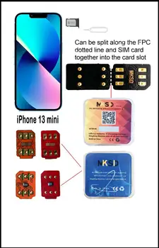 Samolepka na kartu MKSD a MKSD Ultra vhodná pro iPhone 6S-7-8-X-XS-XSM-11-12-13-14PM odemčená samolepka na kartu 10 nejlepší prodej r sim iphone 11 - №1