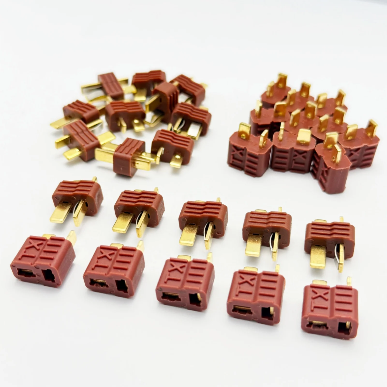 5 Paar T-Stecker, Deans-Stil, männlich, weiblich, rutschfeste Steckverbinder für RC-Auto, FPV-Boot, LiPo-Akku, ECS