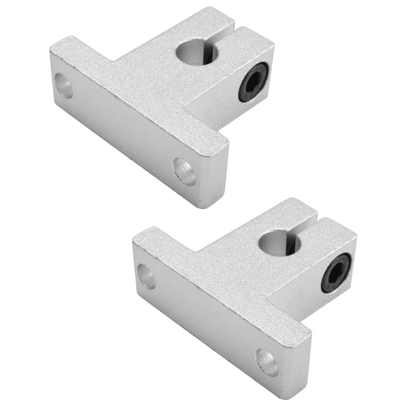 

【Rushed】2 Pcs Linear Motion Rail Clamping Rod Rail Guide Support Shaft Bracket Coupling Mount SK8 8Mm