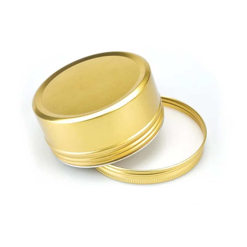 

100pcs Empty Aluminum Tin Jar with Screw Thread Lid Round Sealed Box Cream Lip Balm Containers Cosmetic Cans Candle Jars