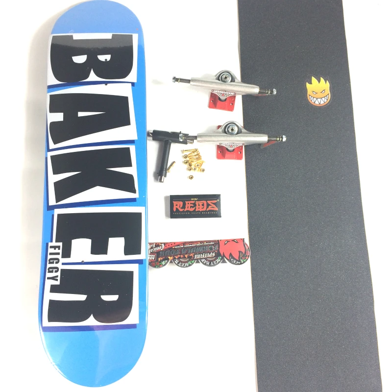 Planche de skateboard en érable canadien 7 plis, modèle Baker invite DouJeff Rocker Pro 100%, taille 7.75/7.8/8.0/8.125/8.25/8.35/8.5 pouces