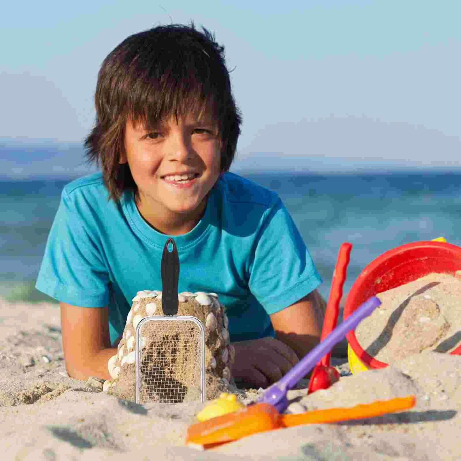 Strandbakvulling Scoop Holder Zandscheppen voor kinderen Sea Shell Scooper Prullenbak