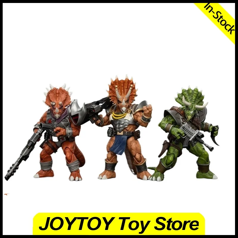 

In Stock JOYTOY Action Figure 1/18 TMNT Ninja Turtles Zorax Zork Triceraton Infantryman Model Toys Gifts Collection