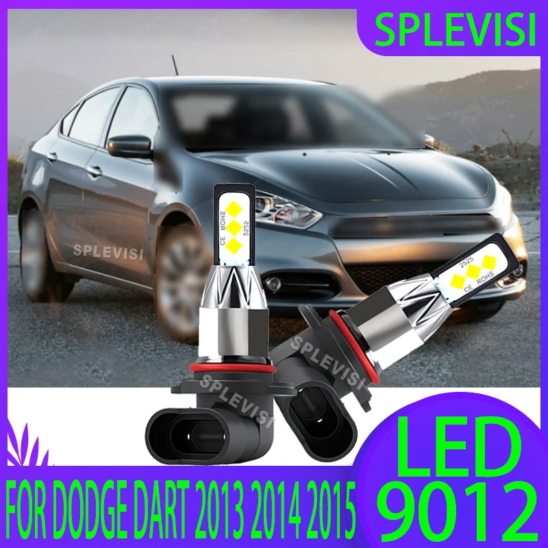 

2x 9012 светодиодные автомобильные фары, светодиодные лампы IP67, тем же размер к галогенному HIR2, простая замена для Dodge Dart 2013 2014 2015