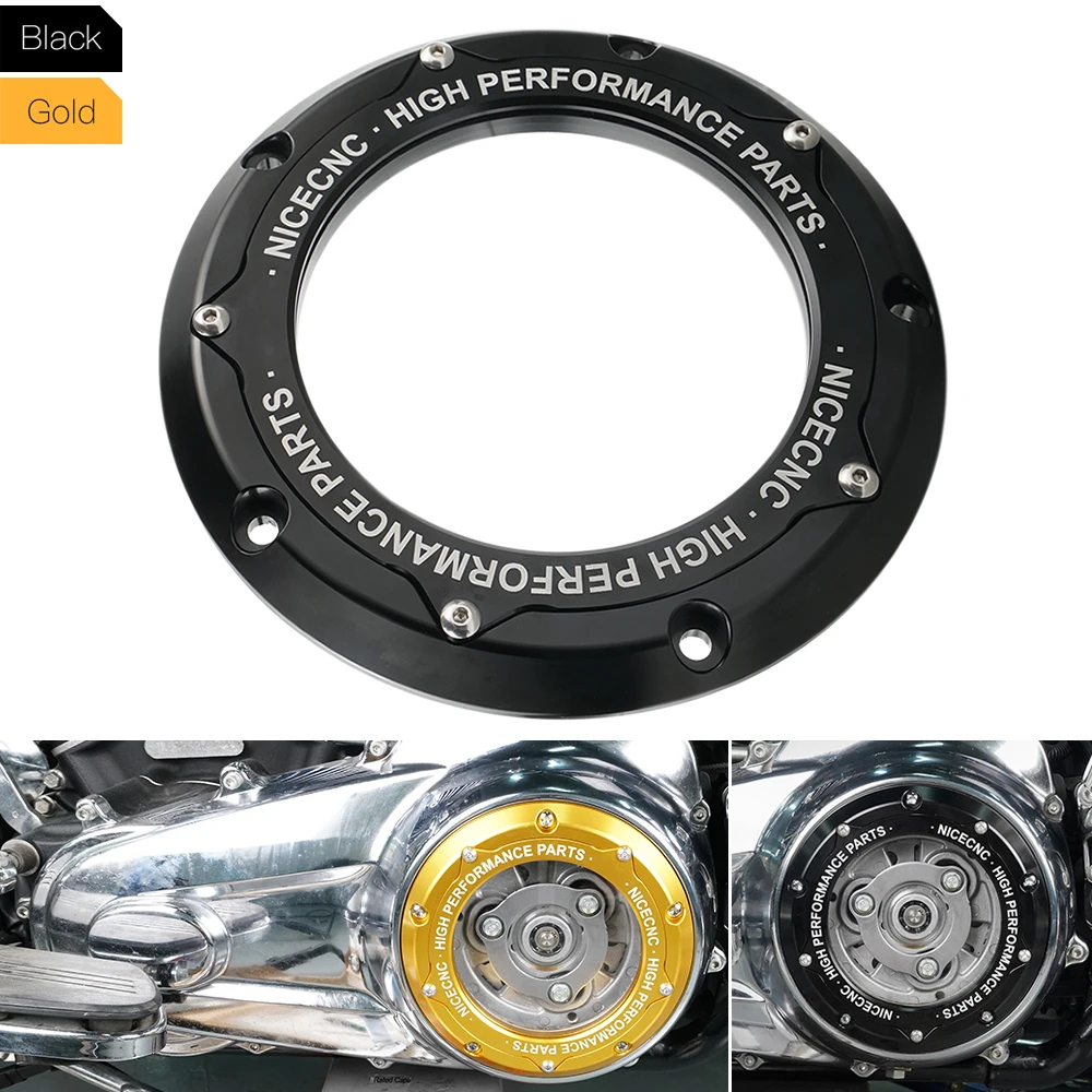 

Motorcycle Clear Derby Clutch Cover for Harley CVO Road Glide FLTRXSE 2018-2022 Electra Glide Standard FLHT 2019 2020 2021 2022