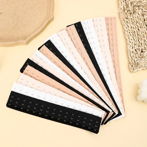 Imagen 2 del producto 18 7-18 ganchos 3 filas extensor de cinturón cintura entrenador faja corsé extensión sujetador extensor espalda extensión de hebilla ajustable