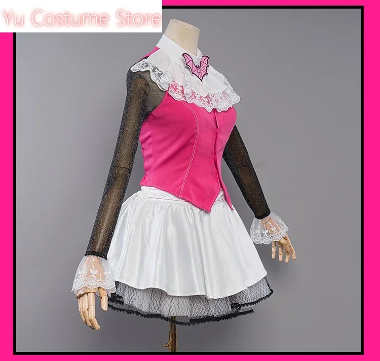 

Yu Costume IN STOCK Draculauraa GAME Cosplay TOP SELL Pink Suit Vampiree Anime Female Cosplay Halloween Costume