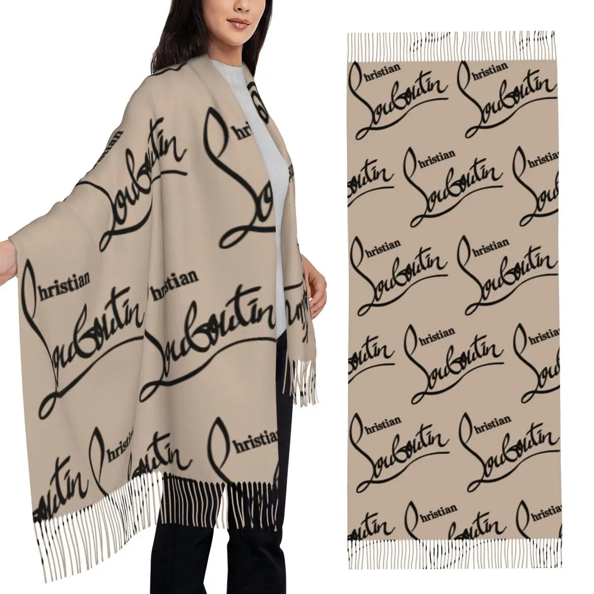 Sciarpa C-Christians per scialli Pashmina caldi invernali da donna e sciarpa lunga e grande per abito da sera