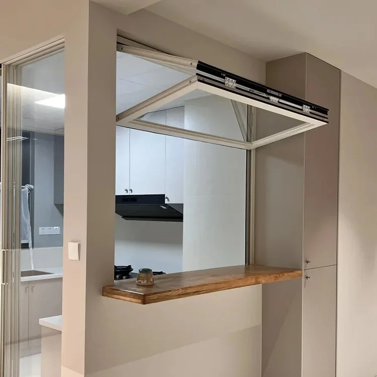Professional Modern Aluminum Alloy Soundproof Heat Insulation Folding Window for Kitchen and Residential Building