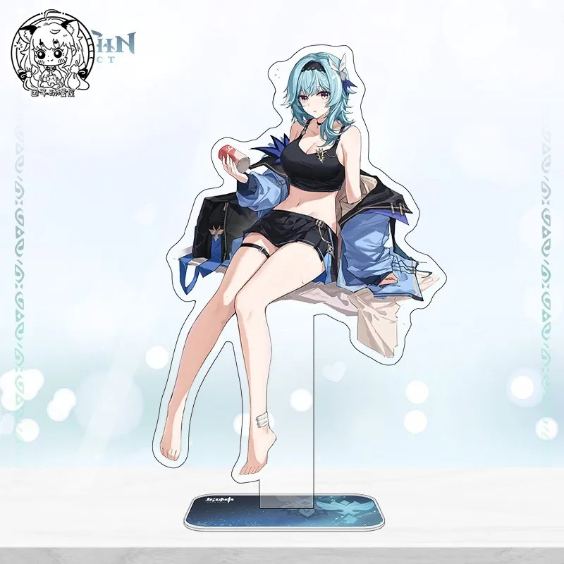 Anime Genshin Impact Serie Eula Nilou Ayaka Qiqi Acryl Figur Stand Desktop Ornamente Spielzeug Cosplay Modell 16cm