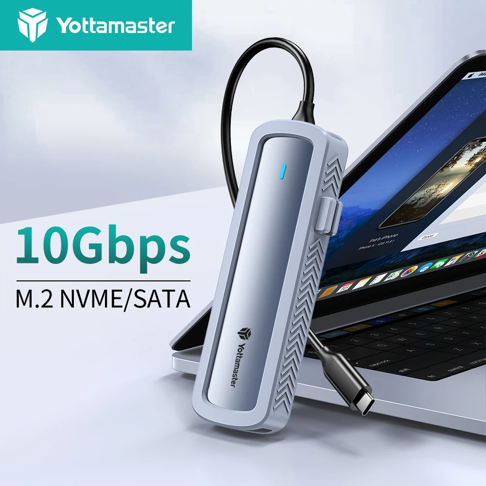 

SSD-диск Yottamaster M.2, 10 Гбит/с, NVME 5 Гбит/с, SATA