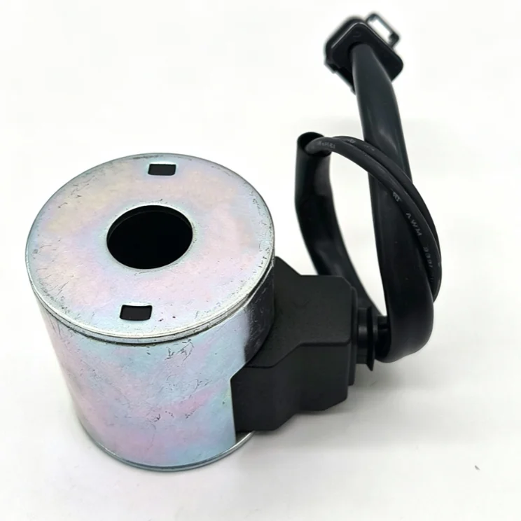 Hydraulic Control Coil Solenoid Coil For Excavator Fast Slow Mode Silver Robust Aluminum Alloy Smooth Switching Mode