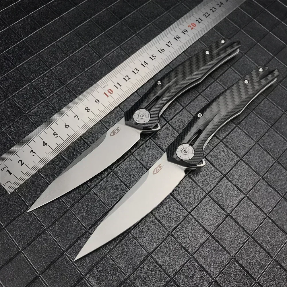 

Складной нож ZT 0707, складной карманный нож с рукояткой из углеродного волокна, D2 Blade G10