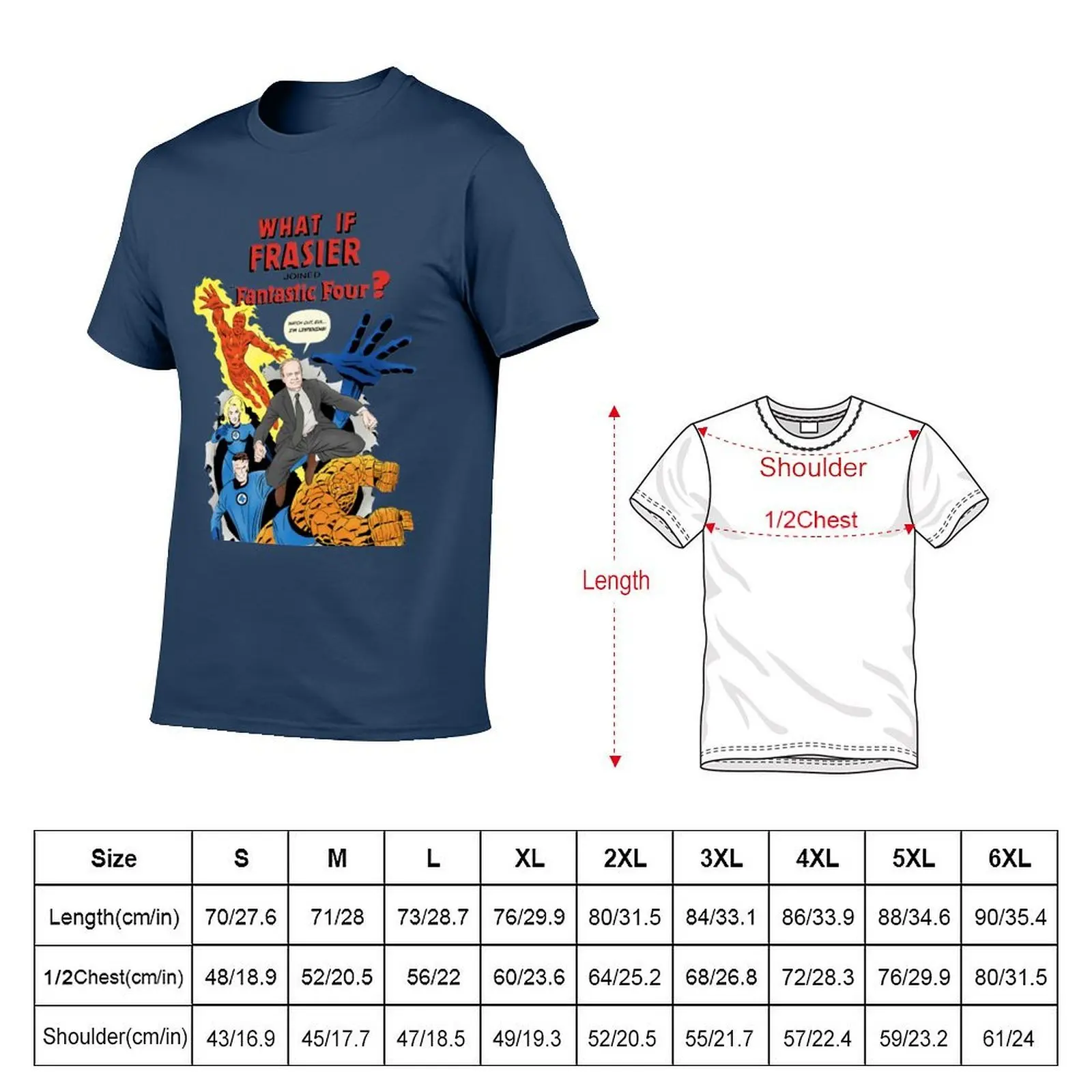 Frasier Fantastic Four T-Shirt cotton t shirts high quality anime tshirt T-Shirt