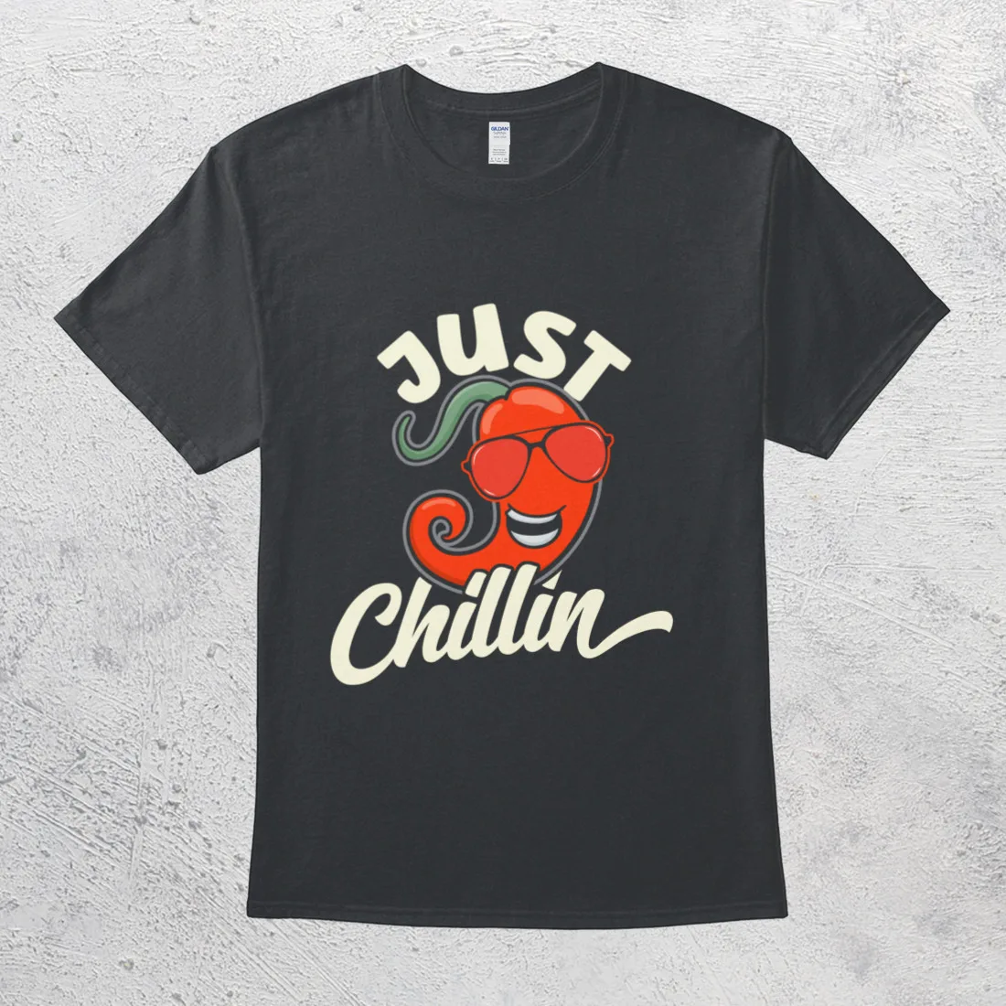 Just Chillin Funny Chili Pepper Spicy Food Lover T-Shirt