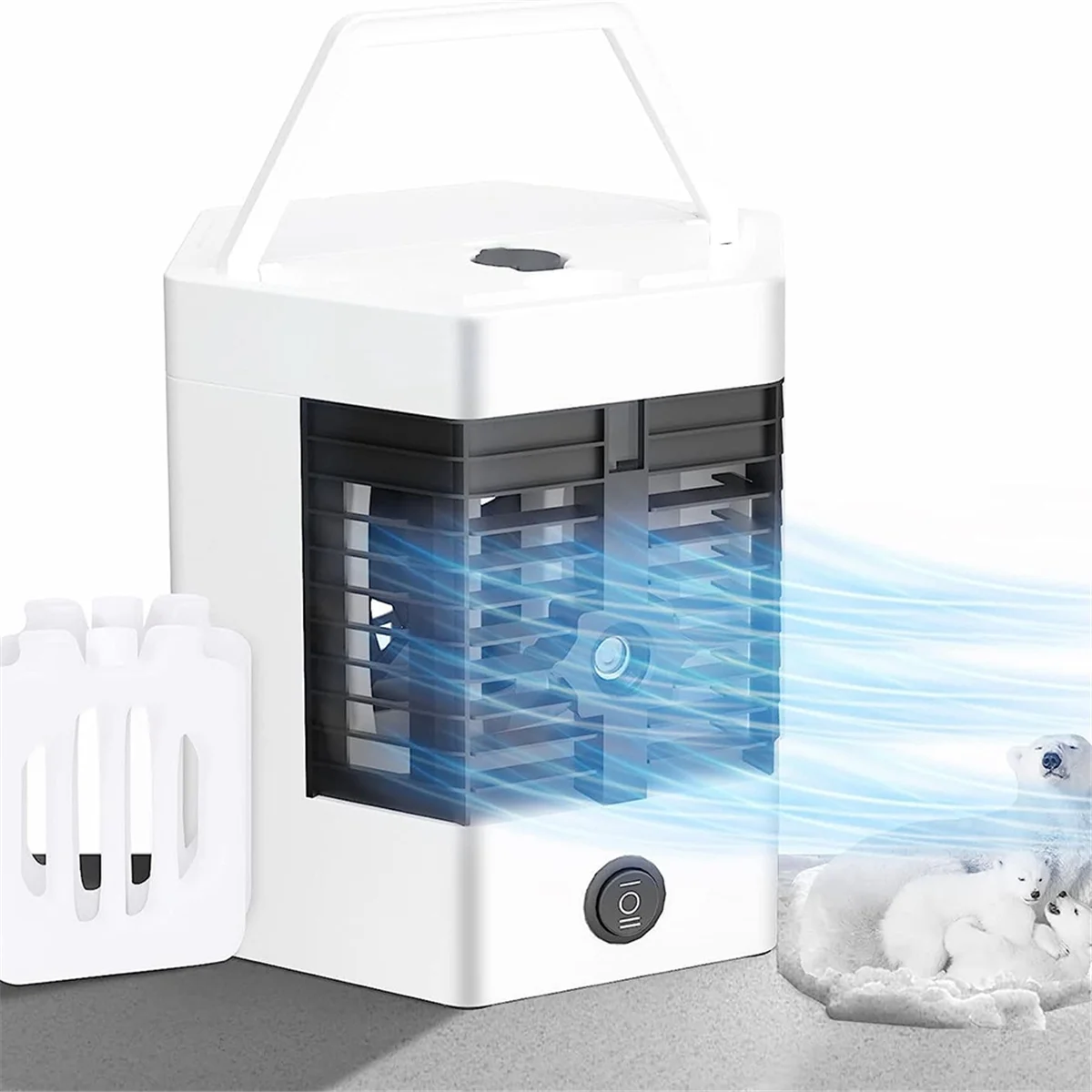 Portable Mini Air Conditioner, Very Suitable for Small Rooms, Quiet Air Cooler, Portable Mini Fan, Humidifier