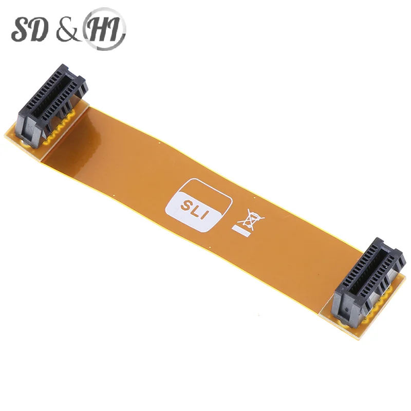 1Pc Flexible 80mm SLI Bridge PCI-E Cable Video Card Connector