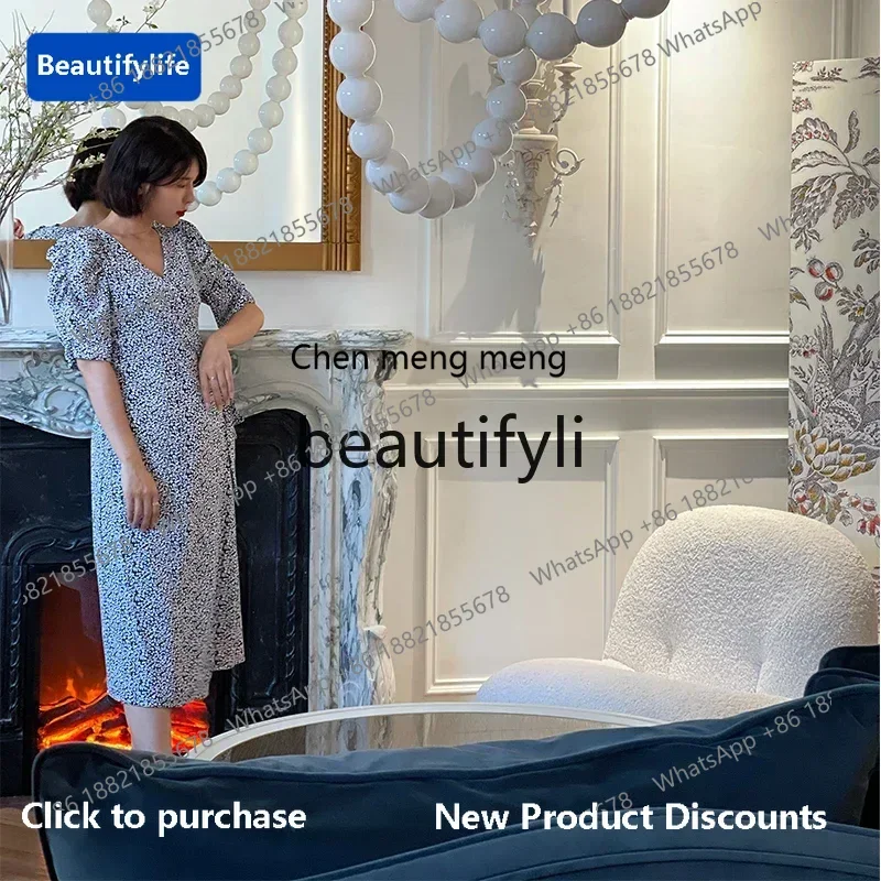 

cqy Large white fireplace stone carving fireplace decorative cabinet French marble fireplace custom