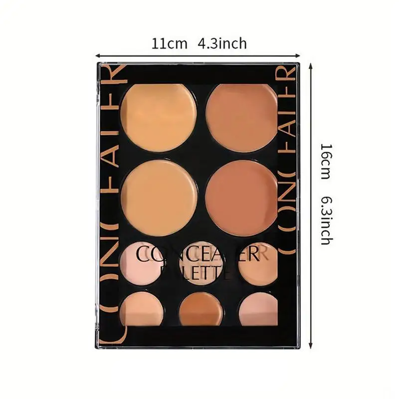 10 Colors Contour Palette Contour Highlighter Palette Color Correcting Tear Trough Concealer Palette Face Contour Cream Palette