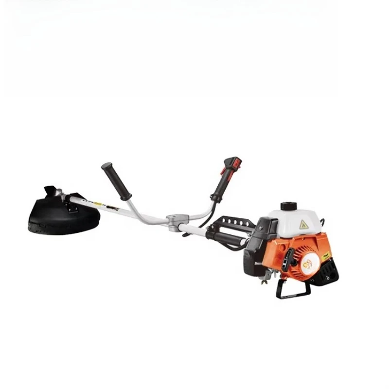 

Single-cylinder two-stroke lawn mower and lawn mower with forced air cooling, 1300W