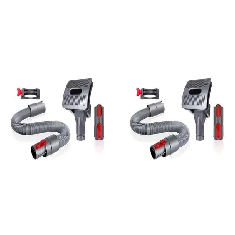 

T83C-2X Pet Grooming Kit , Dog Brush Hair Vacuum Attachment For Dyson V7/8/10/12/15, With Extension Hose And Trigger Lock