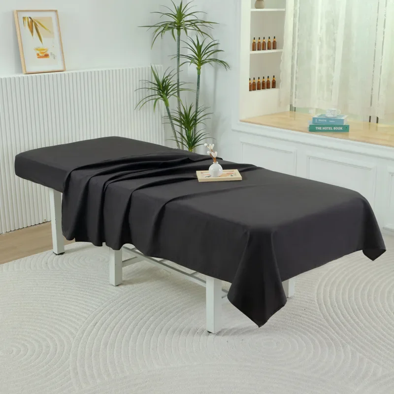 2pcs Fitted Bed Sheets High Quality Black Beauty Bed Massage Table Sturdy Frame for Spa Salon Physiotherapy Treatment