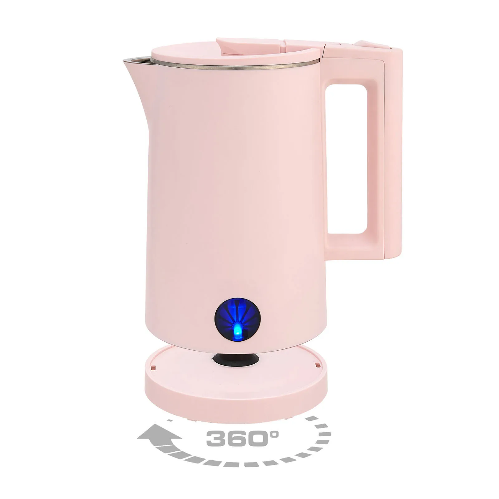 

Электрический чайник 2000 Вт с быстрым кипячением, 2 л, беспроводной водонагреватель из нержавеющей стали с автоматическим отключением и защитой от высыхания, безопасный