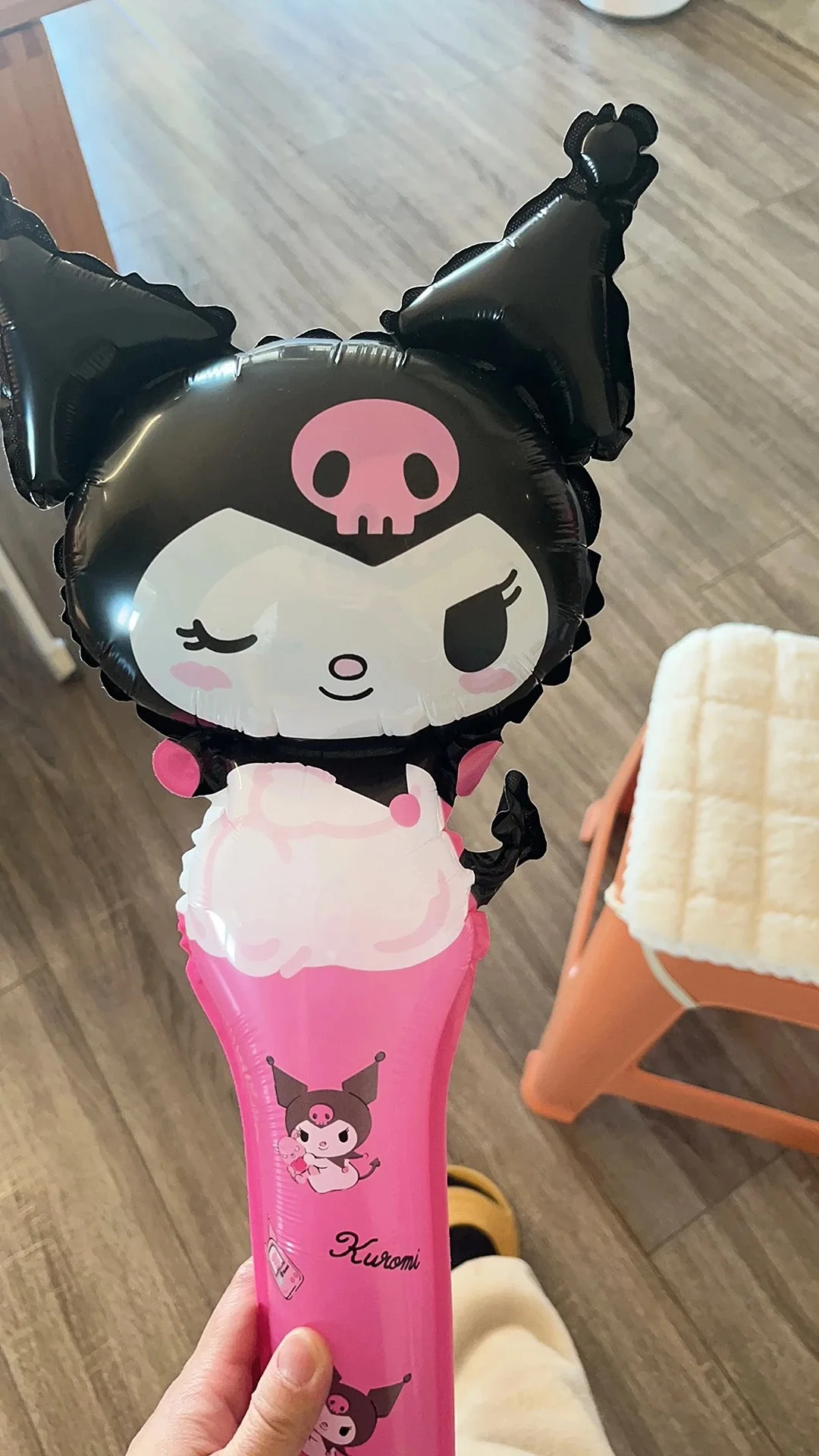 Sanrio Anime Kuromi Balloon Skirt Set Girl Lolita Princess Dress Party Inflatable Toy Cute Girly Heart